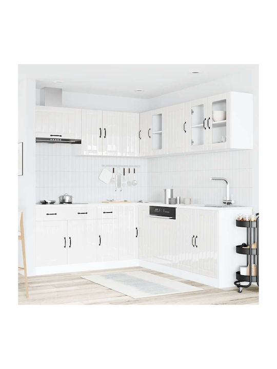 Kitchen Cabinet Set Wall & Floor with Counterto...