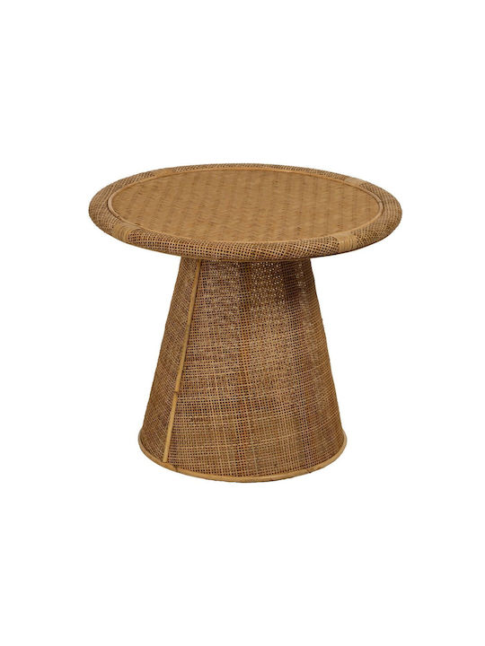 Round Side Table Beige L59xW59xH49.5cm.