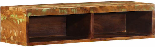 TV Stand from Solid Wood Beige 80x30x19 cm