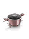 Berlinger Haus i-Rose Collection Deep Pot Made of Aluminum 2.2lt / 20cm
