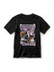 Παιδικό T-shirt Μαύρο Waluigi Motocross