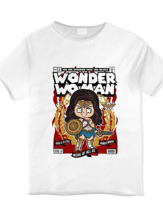 Kids' T-shirt White Wonder Woman