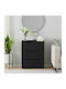 Vidaxl Sideboard Visnes Μαύρο 60x40x73 Cm Ξύλο Μηχανής