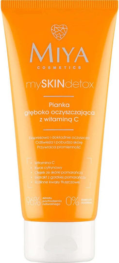 Miya Cosmetics My Skin Detox Facial Cleanser Foam with Moisturizing Action 100ml