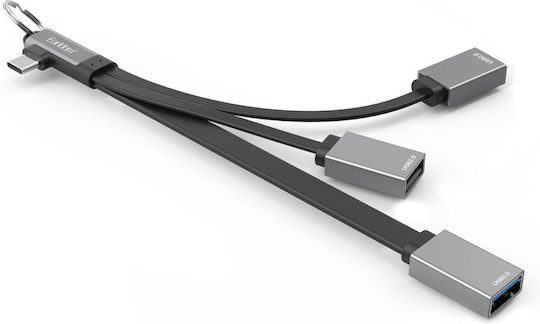 Earldom Hub 3 Θυρών USB 2.0 με σύνδεση USB-A