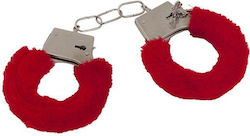 Red Fur Handcuffs #7809