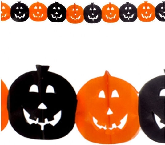 Ghirlandă Decorativă Halloween Dovleac Mic 4m #ca_07730