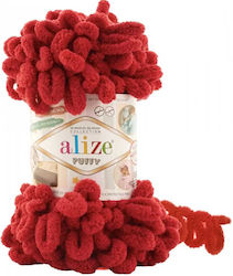 Νήμα Puffy 100γρ Soft & Quick Κόκκινο-106