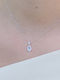 Rosette Necklace Sky Blue Topaz & Diamonds White Gold K18 P-75962 White Gold K18