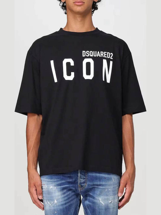 Tシャツ・カットソー DSQUARED2 Men T-shirt Black S74GD1413D20033 900 Dsquared2 T-shirt - DSQUARED - Tufano Moda