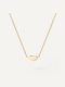 P D Paola Necklace from Gold Plated Silver with Zircon