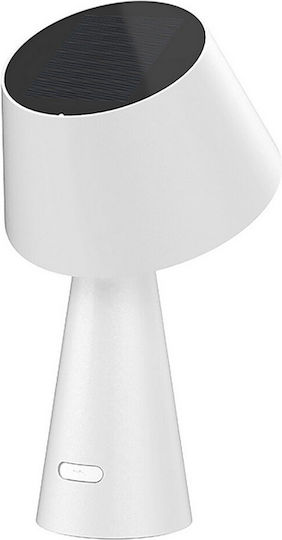 Bot Lighting Tischlampe mit Weiß Schirm und Basis