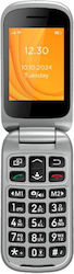 Egoboo Flip 4G Dual SIM Mobile with Large Buttons Black