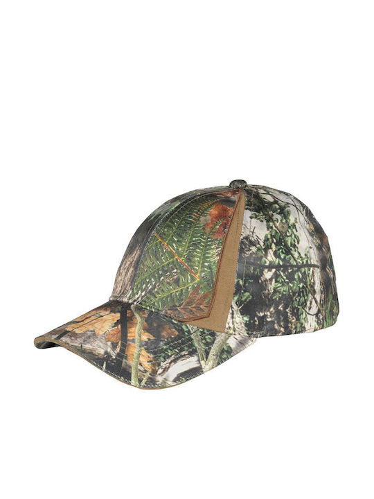 Cofra Duurgal Green Brown Camouflage Jockey Hat