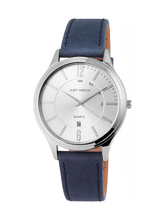 Just Watch Uhr Batterie mit Lederarmband