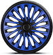 Car Hubcap Set 15" 4pcs Blue