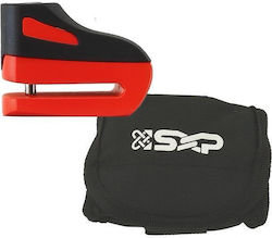 SXP 5cm Motorcycle Disc Brake Lock with 5mm Pin in Red
