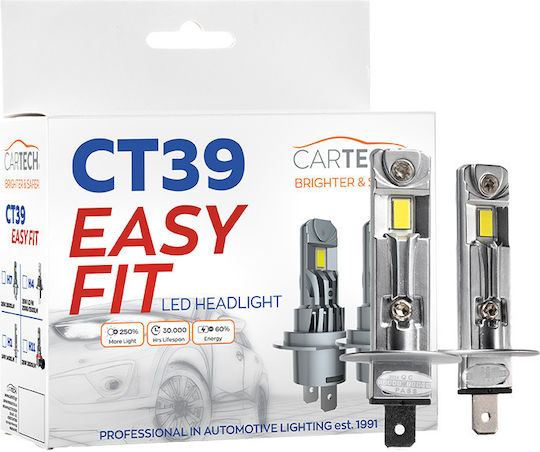 Cartech Λάμπες Αυτοκινήτου H1 LED 28W 2τμχ