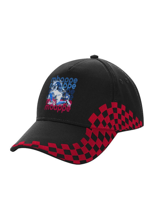 Kylian Mbappe Adult Cap Ultimate Black Red Raci...