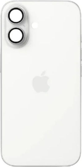 Πίσω Γυαλί Ατσάλινη Πλάκα Μαγνήτες Magsafe & Camera Lens Iphone 16 Plus White