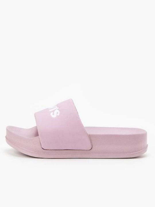 Levi's June S Bold Slides σε Ροζ Χρώμα