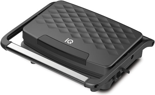 IQ Τοστιέρα για 2 Τοστ 750W Μαύρη
