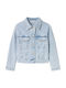 Kids Long Denim Jacket Light Blue