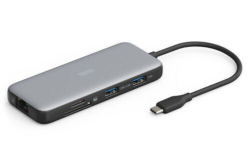 Digitus USB-C Docking Station με HDMI 4K PD Ethernet Γκρι (DA-70915)
