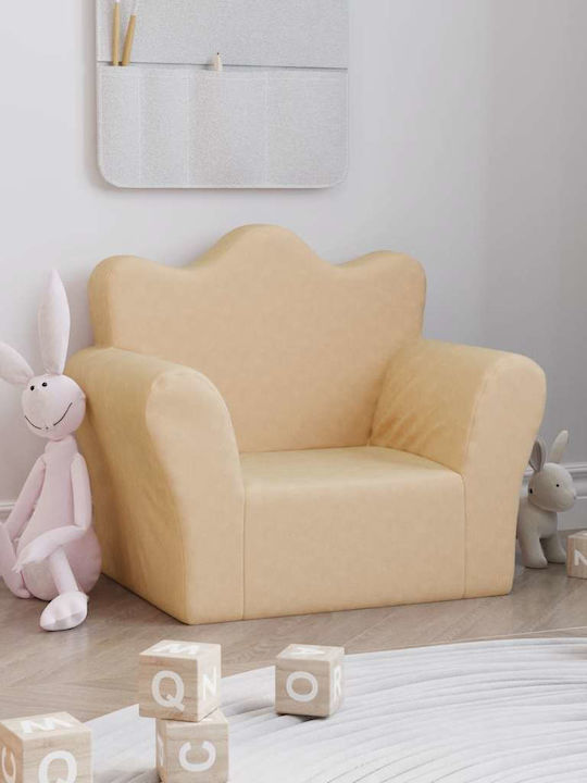 Sofa with Armrests Ecru 54x34x45cm