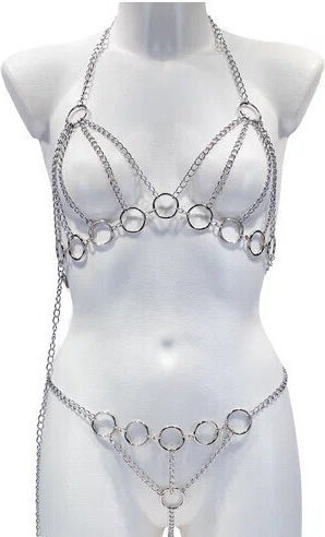 Naughty Toys Dreamgirl Metal Chain Costume 2pcs