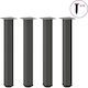 vidaXL Metallic Furniture Legs 4 Pieces Suitabl...