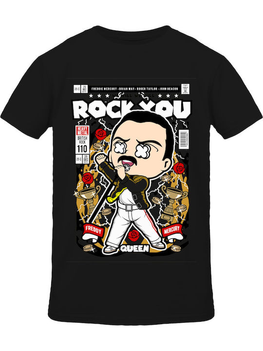 T-shirt Freddy Mercury Pop Culture Black