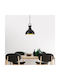 Opviq Saglam Pendant Light Black with Socket E27 31x31x90cm