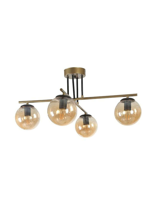 Opviq Oslo Ceiling Mount Light 70cm Yellow with Socket E27