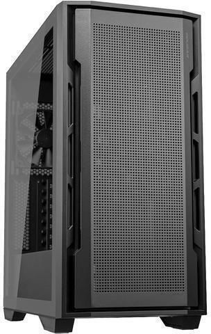 Cougar Uniface Геймърско Midi Tower Компютърна Кутия с Страничен Прозорец Черна