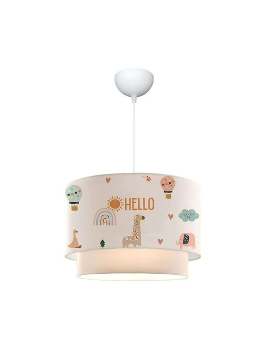 Opviq Kids Single Ceiling Light E27 Multicolour 40W 30x70cm