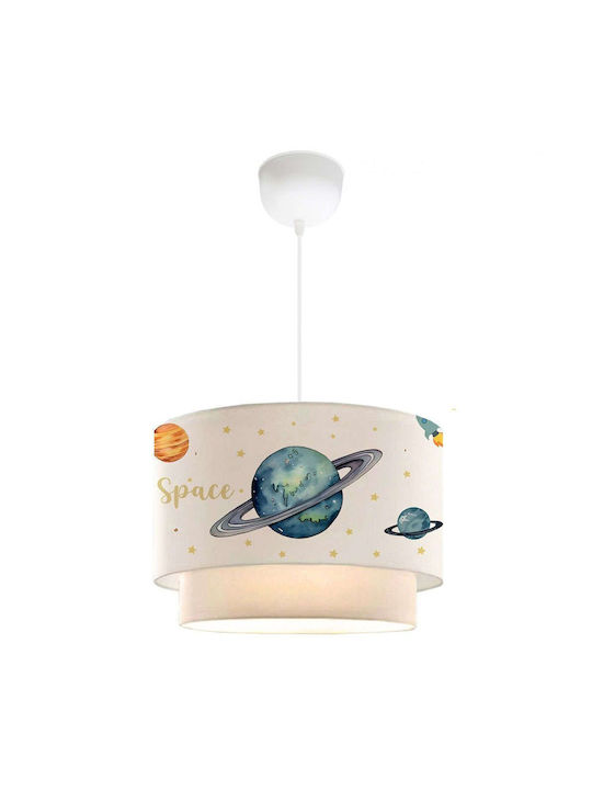 Opviq Kids Single Ceiling Light E27 Multicolour 40W 30x70cm