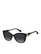 Marc Jacobs Women's Sunglasses with Black Horn-Rimmed Frame and Grey Gradient Lenses MARC 815/S 8079O