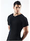 Herren Unterhemden BLACK 1Packung