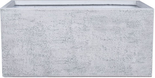 Marhome Blumenkasten Beton Weiß 100x47x47cm.