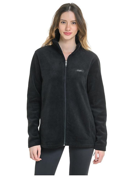 Damen Sweatshirtjacke Schwarz