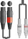 Chord 2 x XLR female / XLR female to 2 x XLR female / XLR female 3m Cable (2R-2XF300)