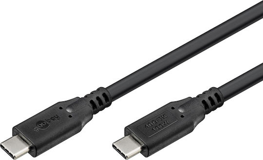 Goobay USB 3.0 Cable USB-C Male - USB-C 100W PD Black 2m 74193