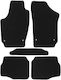 Set of Front and Rear Mats 5pcs for Volkswagen Polo 2002-2009 Black