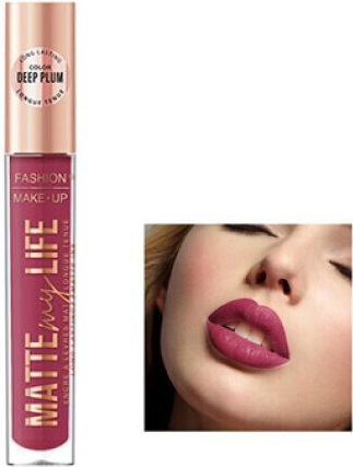 Fashion Make Up Matte My Life Lip Gloss Deep Plum 4ml