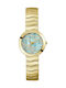 Guess Γυναικείο Ρολόι 30mm Χρονογράφος Μπαταρίας με Χρυσό Μεταλλικό Μπρασελέ