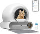 MrZoo Katzenklos Selbstreinigende Ecktoilette Weiß M48 x B52.5 x H50.5cm