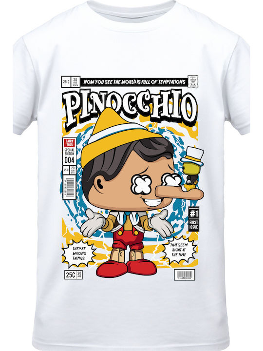 T-shirt Pinnochio Pop Culture White