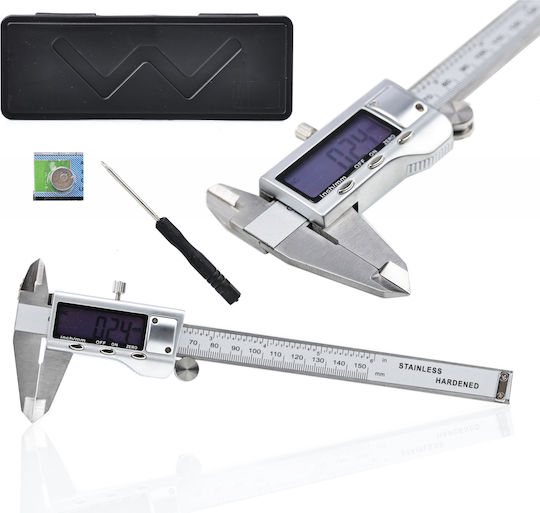 Profesjonalna Metalowa Suwmiarka Elektroniczna 150mm W Etui