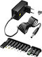 Goobay Universelles Netzadapter Einstellbare Spannung 5 2.4A mit Leistung 12W mit Steckerset (74436)